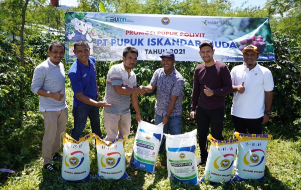 Perkenalkan Pupuk Multinutrisi Polivit, PT PIM Uji Coba Demplot Tanaman Kopi Di Bener Meriah